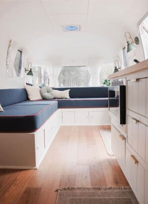 Interior - Spring Sale! Family Airstream with Lake Acess (Sparta)