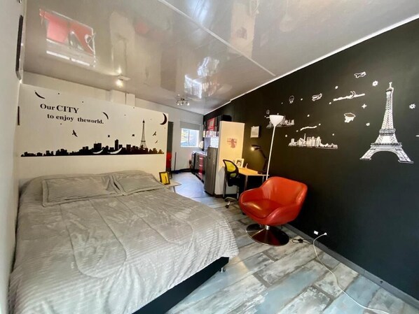 1 bedroom, iron/ironing board, WiFi, bed sheets - Apartaestudio Luxury en Chapinero Alto (Bogotá)