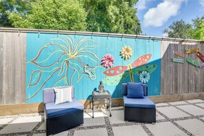 Terrace/patio - 3 Mi to Boardwalk: Bacliff Apartment w/ Hot Tub (Bacliff)