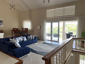 Smart TV, offices - The Ridge, Cap Estate- Sunset ocean views all year for up to 6 guests (Cap Estate)