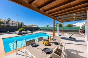 A heated pool