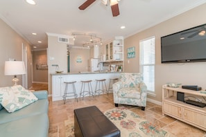 Apartment, Accessible | 2 bedrooms, Internet - Steps to Pool and Beach Amazing Views From Two Balconies (Galveston)