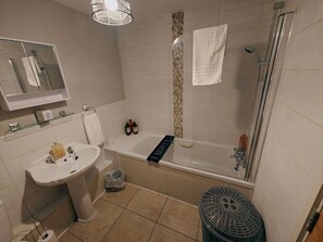 Hair dryer, towels