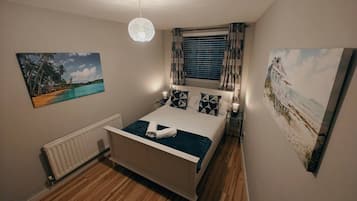2 bedrooms, iron/ironing board, travel crib, free WiFi