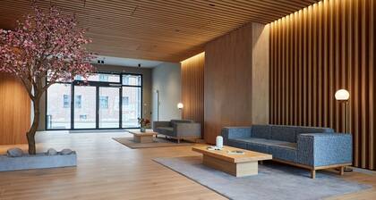 Moderne Wohnung In Einer Stadt mit Futuristischen Skylines