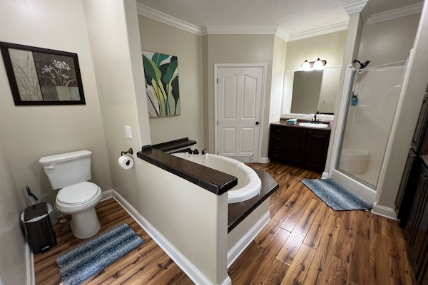 House | 4 bedrooms, desk, iron/ironing board, Internet