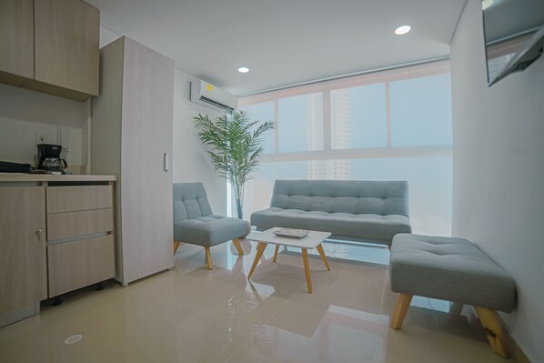 Deluxe-Apartment | Wohnbereich