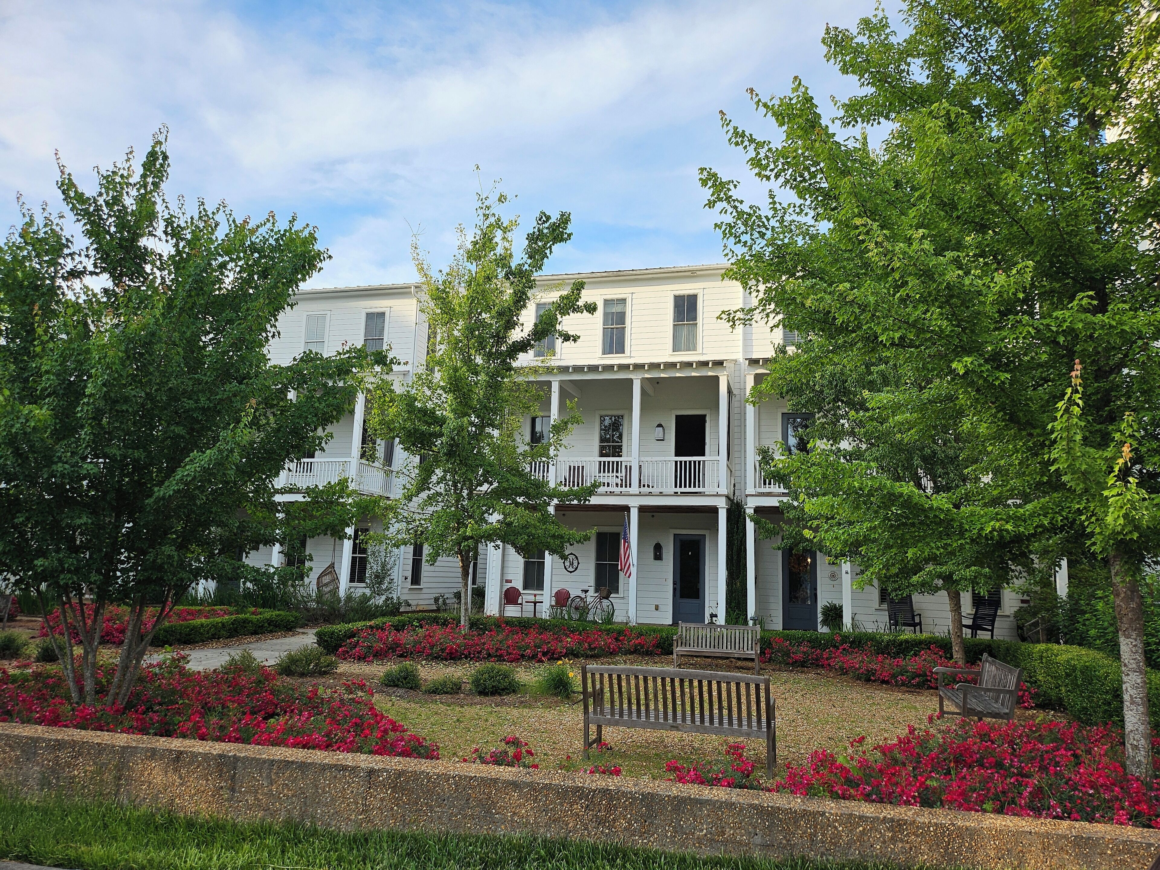 Enjoy Sunset's from our Townhouse in Serenbe's Crossroads Hamlet.