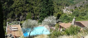 Studio of the Blue House of Ardèche - with access to the pool and the river