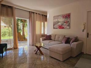 Apartment | Living area | Fireplace - Corfu Dream Kanoni Apartment (Corfu)