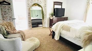 1 dormitorio, escritorio, tabla de planchar con plancha y wifi gratis