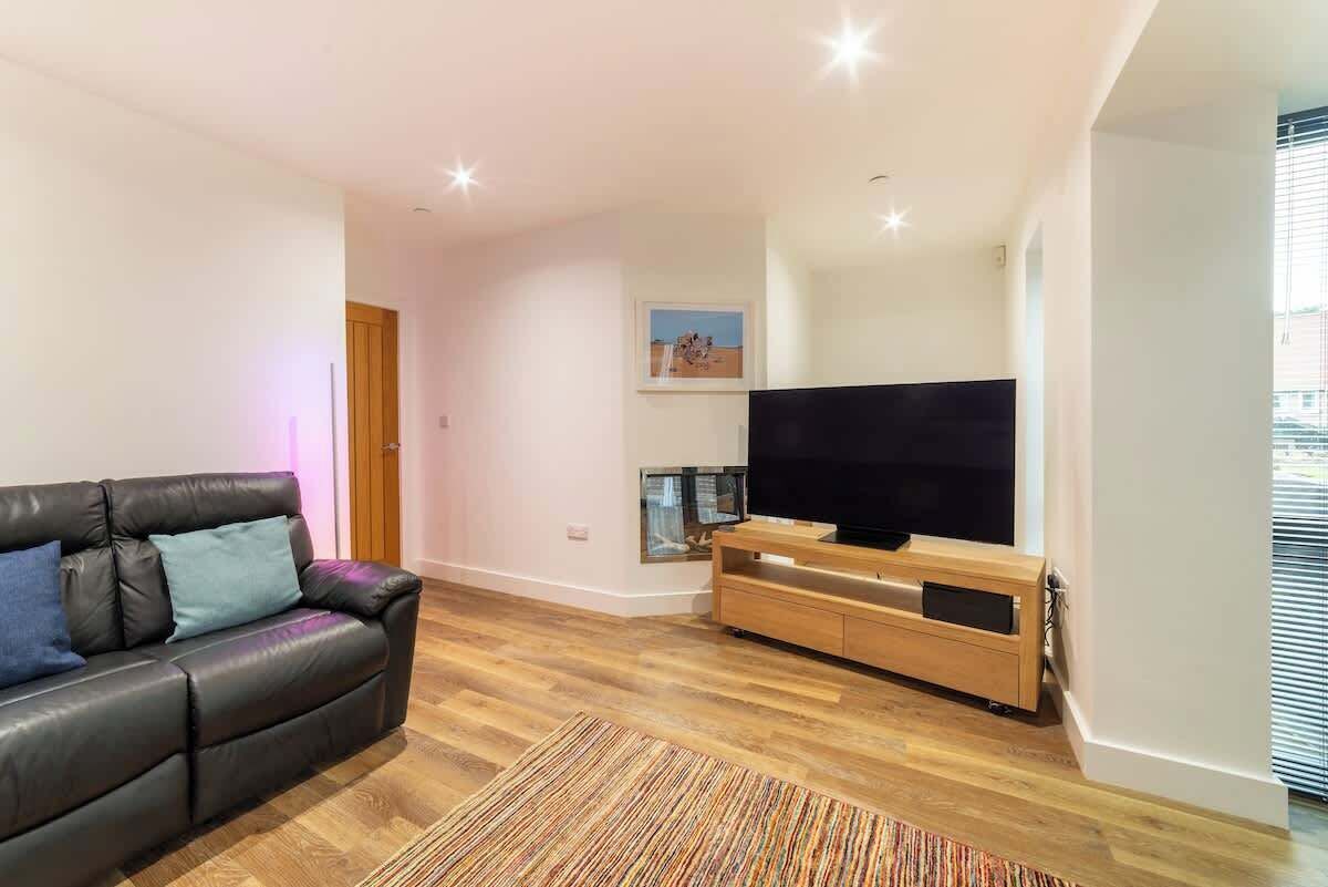 TV, fireplace, video games, offices