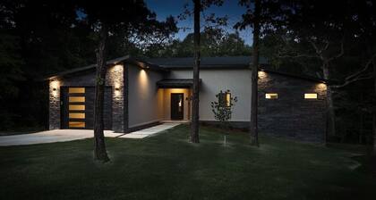 Chic Chalet with Hot Tub Steps from Back 40 Trails