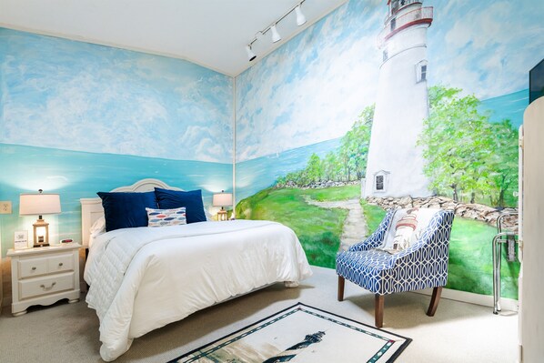 1 bedroom, iron/ironing board, travel crib, free WiFi