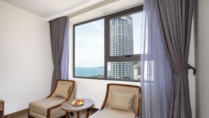 Kamar Twin Deluks, pemandangan laut | Pemandangan pantai/laut