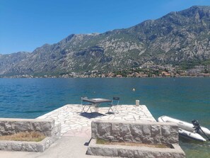 屋外ダイニングエリア