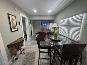 Basic House | Living area | 32-inch Smart TV with digital channels, Netflix, streaming services - Mango Beach Retreat (Lake Worth)