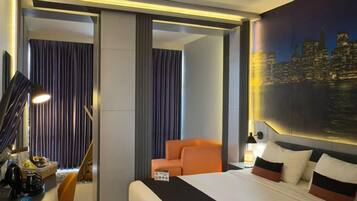 Habitació amb dos llits individuals júnior | 1 dormitori, roba de llit d'alta qualitat i wifi gratuïta