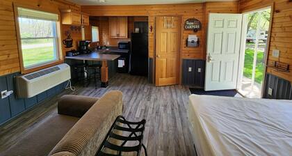 Studio Cottage at Lake Road Campground, near the beautiful Mississippi River.