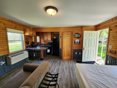 Studio Cottage at Lake Road Campground, near the beautiful Mississippi River.