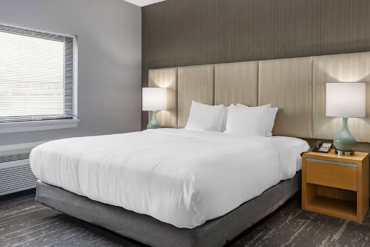 Premium bedding, down duvets, pillow-top beds, in-room safe