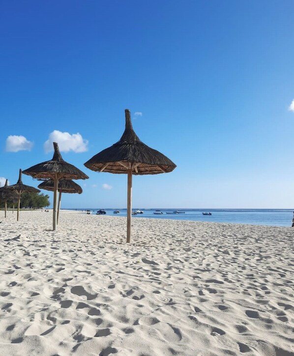 Beach nearby, white sand