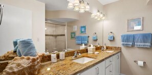Condo, 1 King Bed with Sofa bed (Bahia Vista 361- Club Bahia) | Bathroom | Soap, toilet paper