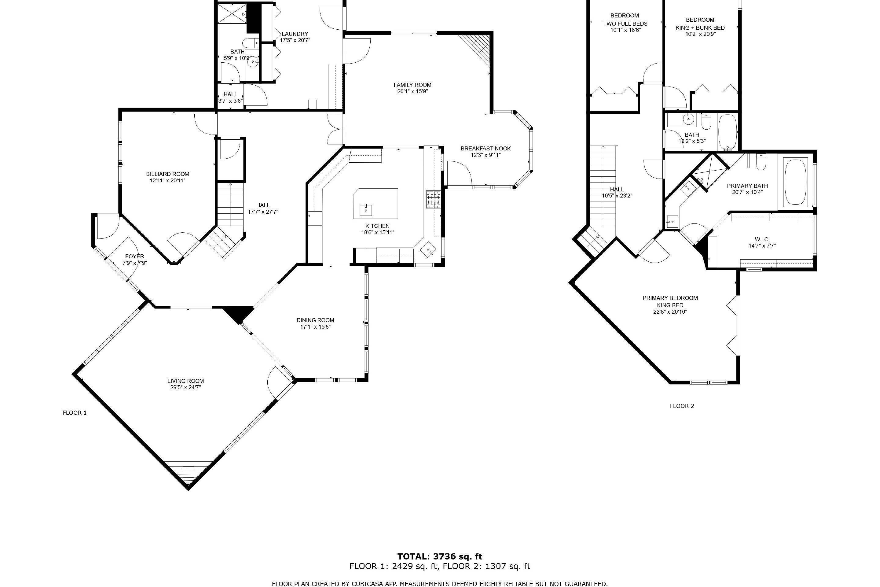 Een plattegrond van een tweelaags huis met een totale oppervlakte van 346 vierkante meter, waarvan 226 vierkante meter op de begane grond en 117 vierkante meter op de eerste verdieping.