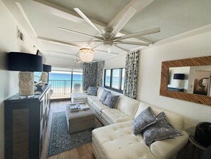 Condo, Multiple Beds (Sundunes 144) | Living area | TV - Sundunes 144 (Navarre)