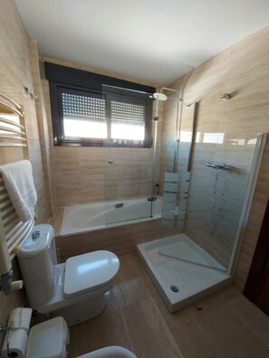 Shower, hair dryer