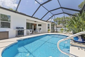 A heated pool