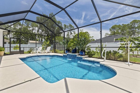A heated pool