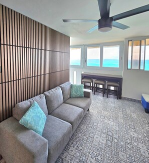 Smart TV - Oceanview 3-Bedroom Penthouse on Condado Beach - with Open Terrace (San Juan)