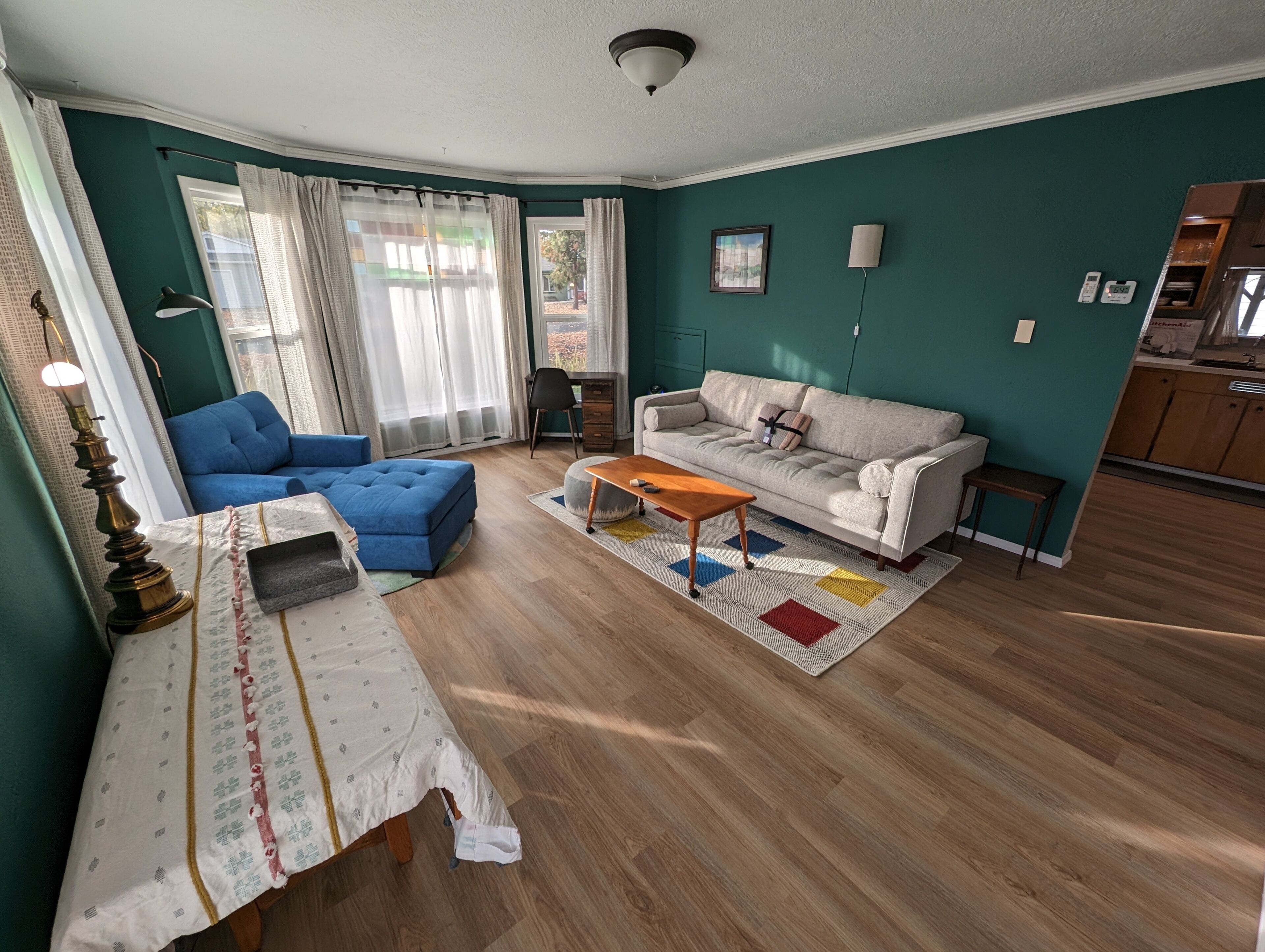 Spacious bungalow-style house with veranda, yard, and full amenities