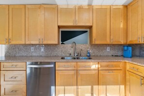 Microwave, oven, stovetop, dishwasher