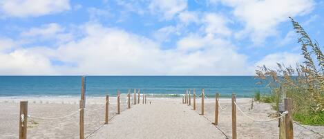 Beach nearby, sun-loungers