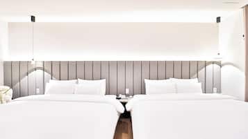 Chambre Familiale avec lits jumeaux | Wi-Fi gratuit, draps fournis
