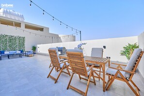 Apartment, 3 Schlafzimmer, Küche | Terrasse/Patio