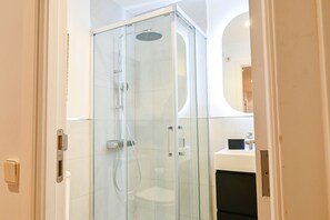 Shower, hair dryer