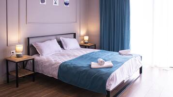 Quarto triplo básico, vista para a montanha | Wi-Fi de cortesia, roupa de cama