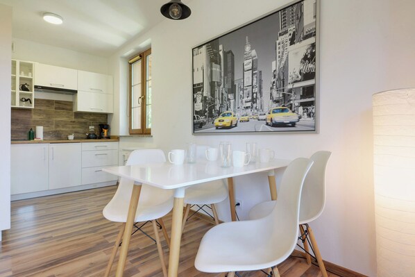 City Apartment | Private kitchenette | Fridge, stovetop, dishwasher, espresso maker