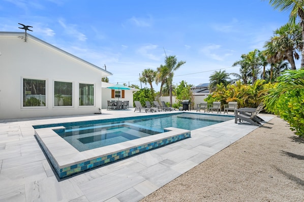 A heated pool