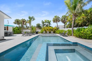 A heated pool
