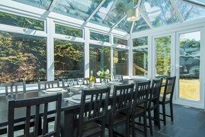 Dining - Pine Lodge, Holiday Home Wisemans Bridge, Pembrokeshire, Sleeps 12, 5 bedrooms, bathrooms (Narberth)