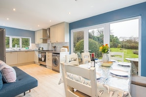 Microwave, toaster, cookware/dishes/utensils - Spring Tide Cottage, Holiday Home Saundersfoot, Sleeps 6, 3 bedrooms,  bathrooms (SAUNDERSFOOT)