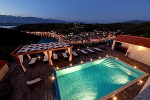 屋外プール、温水プール