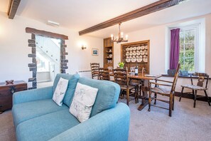 Fireplace, DVD player - Tides Reach, Holiday Cottage Cwm yr Eglwys, Sleeps 6, 3 bedrooms,  bathrooms (Newport)