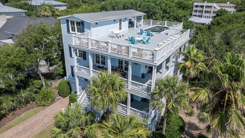 9BR Ocean View, Rooftop Pool, Elevator, Pickleball, Putting Green, Basketball
