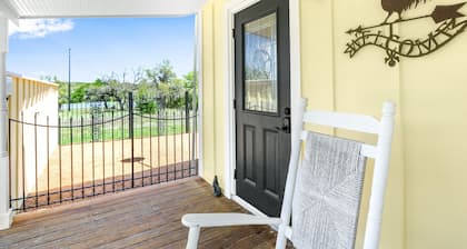 Little Yellow House I Dogs, stargazing