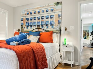 5 bedrooms, desk, iron/ironing board, travel crib